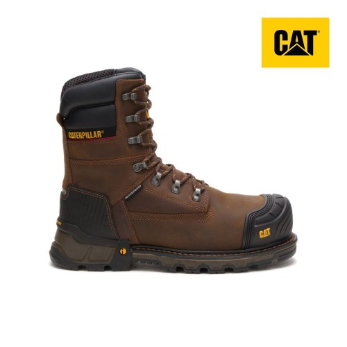 Caterpillar Excavator XL 8" Waterproof Thinsulate Composite Toe Werkschoenen Heren DonkerBruin (ULKN.NL)